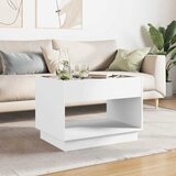  Stolić za kavu s beskonačnim LED svjetlima bijeli 70x50x50 cm | shoptok.hr