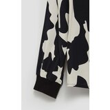 Marisse Patterned V-Neck Shirt, Black | shoptok.hr
