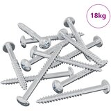  Drveni vijak 3273 pcs Srebrno 9,8 x 53 mm Čelik | shoptok.hr