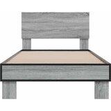  Okvir za krevet boja hrasta 75x190 cm konstruirano drvo i metal | shoptok.hr