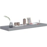 vidaXL plutajuće zidne police 2 kom sive 80 x 23,5 x 3,8 cm MDF | shoptok.hr