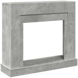 vidaXL Okvir za kamin betonsko siva 100x30x87,5 cm inženirski les | Shoptok.si