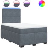  box spring s madracem tamnosivi 120 x 190 cm baršun | shoptok.hr