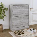 vidaXL Omarica za čevlje siva sonoma 63x24x81 cm inženirski les Cene