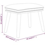  Tabure smeđi 45 x 29,5 x 35 cm od tkanine | shoptok.hr