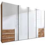 Modern Living Omara Z Drsnimi Vrati Level 36 D, Bela, Barva Hrasta | Shoptok.si