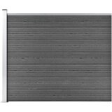 vidaXL Ograjni panel WPC 175x146 cm črn Cene