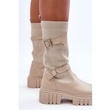 Boto Women's Socks with Boot Beige Abroze | ePonuda.com