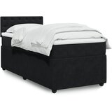 Maison Chic Box spring postelja - Vzmetna postelja z vzmetnico črna 80x200 cm žamet SL23185, (21880543) | Shoptok.si