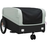 Prikolica za bicikl crno-siva 45 kg željezna | shoptok.hr