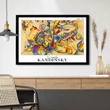 WALLXPERT 4262SYHKANDINSKY-025 Višenamenska Dekorativna Slika u Ram | Eponuda.com