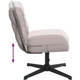  Okretna Radna stolica - Uredska stolica svijetlosiva kovrčava tkanina nalik | shoptok.hr