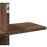 vidaXL Zidna polica boja hrasta 124,5x18x60,5 cm konstruirano drvo | shoptok.hr