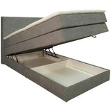 Hom`in POSTELJA BOXSPRING 120 cm x 200 cm , les, tekstil, leseni material siva | Shoptok.si