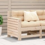 Maison Chic Vrtni kavč - Zunanji kavč z blazino trdna borovina, (22043998) | Shoptok.si