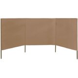  Vjetrobran s 3 panela od tkanine 400 x 120 cm bež | shoptok.hr