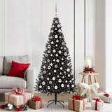  Božićno drvce Crna 180 cm PVC | shoptok.hr