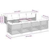 vidaXL 9-dijelni set vrtnih sofa s jastucima bež od poliratana | shoptok.hr