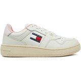 Tommy Jeans Niske tenisice 'Retro Basket Ess Meg 3A3' mornarsko plava / crvena / bijela | shoptok.hr