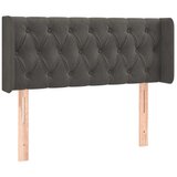  Uzglavlje tamnosivo 103x16x78/88 cm baršunasto | shoptok.hr