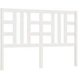 Maison Chic posteljno vzglavje - vzglavna omarica - nočna omarica belo 146x4x100 cm trdna borovina, (21705911) Cene