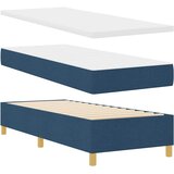  Krevet s opruga kutije s uzglavljem Plava 200 x 80 cm tkanina | shoptok.hr