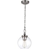 Elstead Lighting Elstead Tabby 1 mini viseča svetilka s svetlobno kupolo, polirani nikelj, E27, (22098573) | Shoptok.si