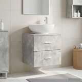  Umivaonik s policom Betonska siva 49,5 x 44,5 x 66,5 cm | shoptok.hr