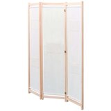 vidaXL Sobna pregrada s 3 panela od tkanine 120 x 170 x 4 cm krem | shoptok.hr