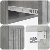  Nočna omarica Betonsko siva 49 x 34,5 x 20 cm Inženirski les, (5000209654) | Shoptok.si