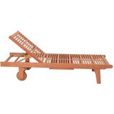 Garden Pleasure Leseni vrtni ležalnik v kremasto-naravni barvi San Diego - | Shoptok.si