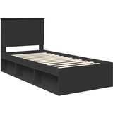  Okvir za krevet Crna 90 x 190 cm Čvrsto borovo drvo | shoptok.hr