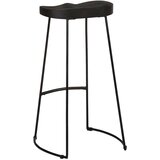  Barski stolci 2 kom crni 45x40x78 cm masivnog drva manga | shoptok.hr
