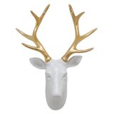 Aberto Design dekorativna figura CY0434, 36x18x40 cm, belo-zlatna boja | ePonuda.com