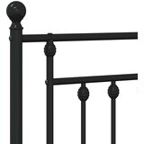  Metalno zamjensko uzglavlje crno 193 cm | shoptok.hr