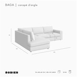 Rodier Svetlo rjava žametna kotna sedežna garnitura (levi kot/v obliki črke L) Baga – | Shoptok.si