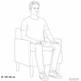 SOFA fotelja s naslonima za ruke krem boje 55 cm baršunasta | Shoptok.si
