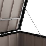  Škatla za shranjevanje v vrtu Rjava 151,5 x 82 x 110,5 cm Jeklo, (5000143447) | Shoptok.si