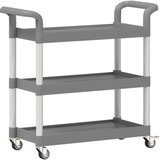 Kolica s 3 razine siva 77 x 34 x 72 cm aluminijska | shoptok.hr