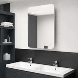 vidaXL led kopalniška omarica z ogledalom sijoče bela 60x11x80 cm | Shoptok.si