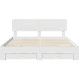  Konstrukcija postelje Bela 180 x 200 cm Konstruiran les, (5000103049) | Shoptok.si