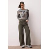TRENDYOLMILLA ženski pantalone Twoaw26Je00190, maslinasta | Eponuda.com