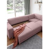 Miuform Rožnata raztegljiva/s prostorom za shranjevanje kotna sedežna garnitura (desni kot/v obliki črke L) Classy Sophie – | Shoptok.si