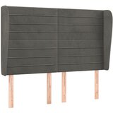 Maison Chic vzglavna omarica - nočna omarica - posteljna omarica z ušesi temno sivo 147x23x118/128 cm žamet, (21712253) Cene