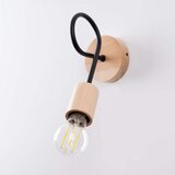  Sollux SL.1476 - Zidna lampa EMBER 1xE27/15W/230V crna/bež/bukva | Eponuda.com