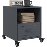 vidaXL Nočna omarica 2 kosa antracit 36x39x43,5 cm jeklo | Shoptok.si