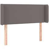  Posteljno vzglavje sivo 93x16x78/88 cm umetno usnje, (20735069) | Shoptok.si