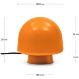 Kave Home Narančasta stolna lampa sa staklenim sjenilom (visina 20 cm) Reig – | shoptok.hr