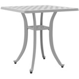  Vrtni stol bijeli 53 x 53 x 53 cm od lijevanog aluminija | shoptok.hr