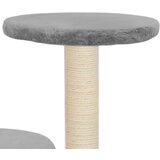  Mačje drevo s praskalniki iz sisala 60 cm sive barve, (20797065) | Shoptok.si